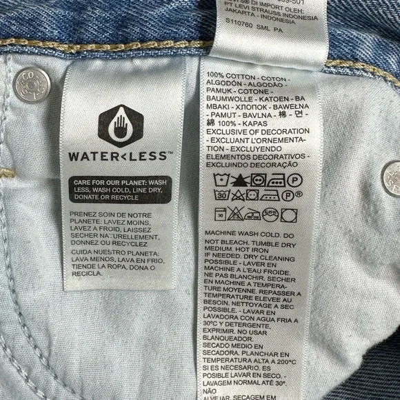 Levi’s 94 Baggy Jeans Light Wash Size 27 - Picture 6 of 10